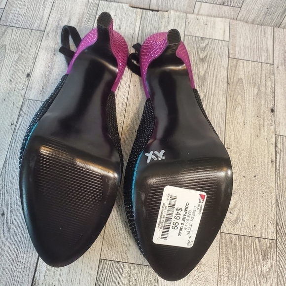 STEVE MADDEN Sexy Studded Peep-Toe Platform Slingback‎ Multi-Color Women 9.5 US. - Picture 8 of 12